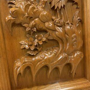 Tranh gỗ Tứ Quý đục tay cực đẹp [19,000,000] (4)