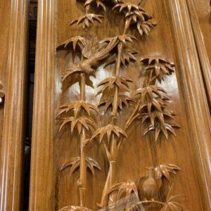 Tranh gỗ Tứ Quý đục tay cực đẹp [19,000,000] (8)