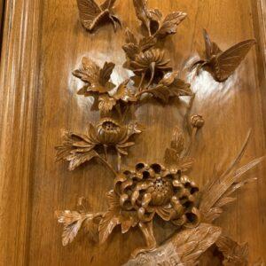 Tranh gỗ Tứ Quý đục tay cực đẹp [19,000,000] (9)