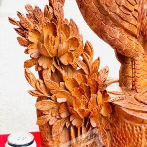 Tượng Con Gà – Hoa Phù Dung Cực Đẹp [6,500,000] (4)