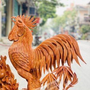 Tượng Con Gà – Hoa Phù Dung Cực Đẹp [6,500,000] (6)