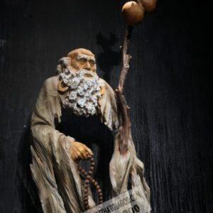 Tượng Đạt Ma Tâm Rỗng Gỗ Long Não Cao 2m13 [36,500,000] (4)