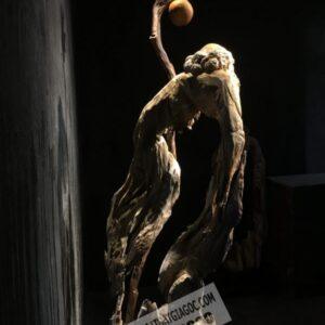 Tượng Đạt Ma Tâm Rỗng Gỗ Long Não Cao 2m13 [36,500,000] (6)