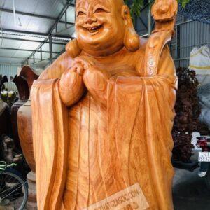 Tượng Di Lặc Chúc Phúc Cao 2M gỗ Hương Đỏ [40,000,000] (6)