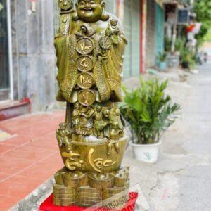 Tượng Di Lặc Chúc Phúc Cao 70 gỗ Hương [10,200,000] (3)
