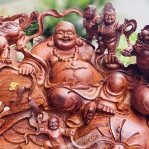 Tượng Di Lặc Ngũ Phúc Gỗ Cẩm [17,800,000] (5)