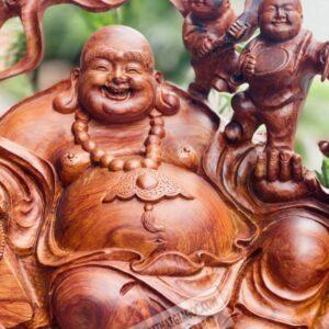 Tượng Di Lặc Ngũ Phúc Gỗ Cẩm [17,800,000] (7)