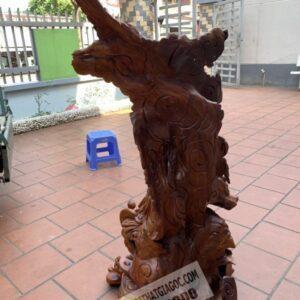 Tượng Di Lặc Tứ Linh Ngũ Phúc Gỗ Hương Ta [14,000,000] (1)