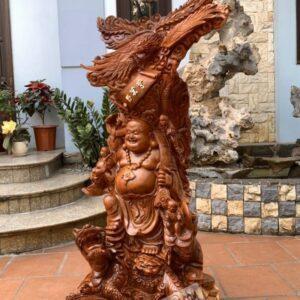 Tượng Di Lặc Tứ Linh Ngũ Phúc Gỗ Hương Ta [14,000,000] (2)