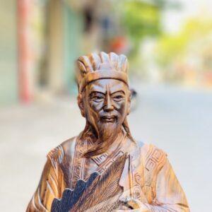 Tượng Gỗ Không Minh bằng gỗ mun cao 60cm [6,200,000] (4)