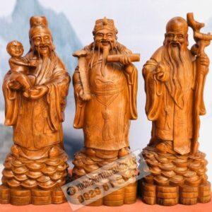 Tượng Gỗ Phúc Lộc Thọ – Tam Đa Gỗ Hương [19,600,000] (4)