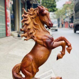 Tượng Nhất Mã Phi Thiên Gỗ Hương Ta Cao 75cm [6,700,000] (4)