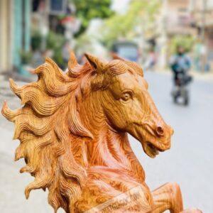 Tượng Nhất Mã Phi Thiên Gỗ Hương Ta Cao 77cm [6,400,000] (3)