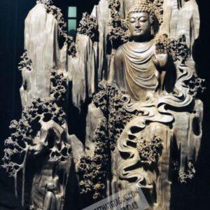 Tượng Nhất Tâm Bái Phật Gỗ Âm Trầm Cao 90cm [21,000,000] (2)