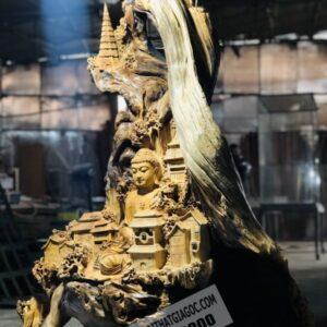 Tượng Nhất Tâm Bái Phật Gỗ Nhai Bách Cao 1m3 [31,000,000] (10)