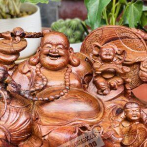 Tượng Phật Di Lặc Bê Thỏi Vàng bằng gỗ siêu đẹp [13,300,000] (4)