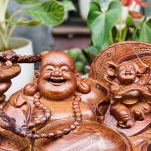 Tượng Phật Di Lặc Bê Thỏi Vàng bằng gỗ siêu đẹp [13,300,000] (5)