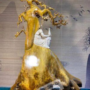 Tượng Quan Âm Tự Tại Gỗ Kim Tơ Mộc Nam Vân Chỉ Vàng [27,500,000] (9)