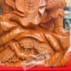 Tượng Quan Công Đọc Sách Gỗ Hương Đá Cao 90cm [23,000,000] (8)