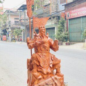 Tượng Quan Công Đọc Sách Gỗ Hương Đá Cao 92cm [20,000,000] (4)