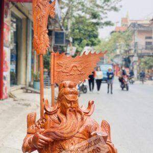 Tượng Quan Công Đọc Sách Gỗ Hương Đá Cao 92cm [20,000,000] (6)