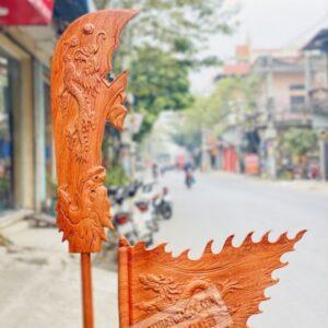 Tượng Quan Công Đọc Sách Gỗ Hương Đá Cao 92cm [20,000,000] (9)