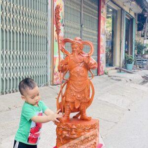 Tượng Quan Công Đứng Hổ Phù Cao 80cm [6,800,000] (3)