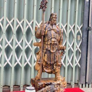 Tượng Quan Công Trấn Ải Gỗ Mun Hoa Cao 60cm [6,800,000] (2)