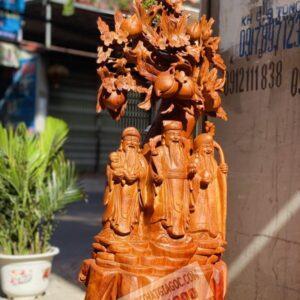 Tượng Tam Đa Đứng Gốc Đào Gỗ Hương [9,300,000] (2)