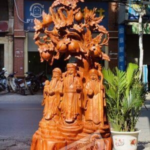 Tượng Tam Đa Đứng Gốc Đào Gỗ Hương [9,300,000] (3)