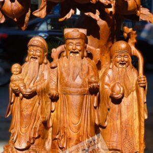 Tượng Tam Đa Đứng Gốc Đào Gỗ Hương [9,300,000] (6)