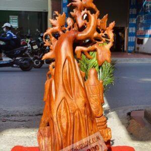 Tượng Tam Đa Đứng Gốc Đào Gỗ Hương [9,300,000] (7)