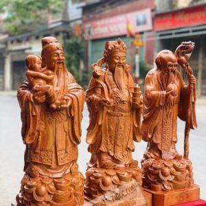 Tượng Tam Đa Phúc Lộc Thọ Đục Tay Nguyên Khối [21,500,000] (3)