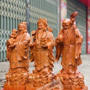 Tượng Tam Đa Phúc Lộc Thọ Đục Tay Nguyên Khối [21,500,000] (4)