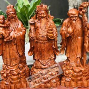 Tượng Tam Đa Phúc Lộc Thọ Đứng Thỏi Vàng cao 50 [7,500,000] (2)
