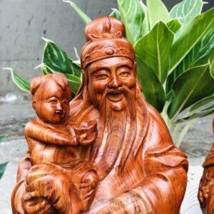 Tượng Tam Đa Phúc Lộc Thọ Đứng Thỏi Vàng cao 50 [7,500,000] (3)