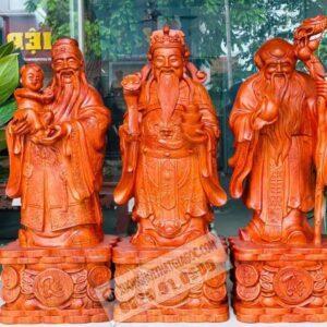 Tượng Tam Đa Phúc Lộc Thọ Gỗ Hương Cao 50 [21,500,000] (2)