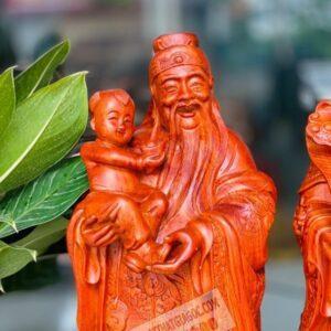 Tượng Tam Đa Phúc Lộc Thọ Gỗ Hương Cao 50 [21,500,000] (3)