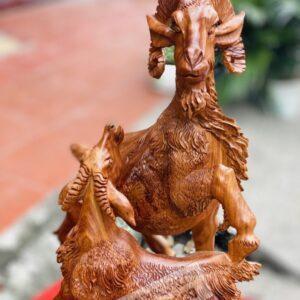 Tượng Tam Dương Khai Thái Gỗ Hương Ta Cao 65cm [9,500,000] (6)