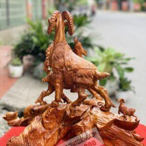 Tượng Tam Dương Khai Thái Gỗ Hương Ta Cao 65cm [9,500,000] (7)