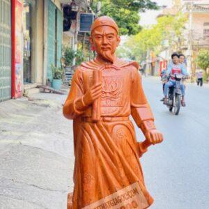 Tượng Trần Quốc Tuấn Gỗ Hương Đá Cao 1m [11,000,000] (3)