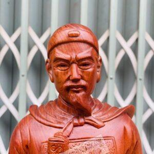 Tượng Trần Quốc Tuấn Gỗ Hương Ta Cao 60cm [6,000,000] (5)