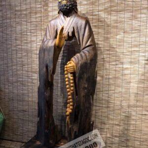 Tượng gỗ Bồ Đề Đạt Ma Ngồi Thiền cực đẹp [32,000,000] (4)