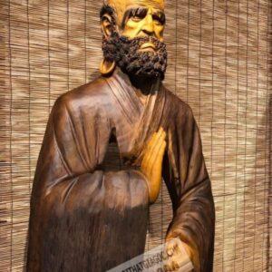 Tượng gỗ Bồ Đề Đạt Ma Ngồi Thiền cực đẹp [32,000,000] (6)