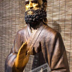 Tượng gỗ Bồ Đề Đạt Ma Ngồi Thiền cực đẹp [32,000,000] (7)