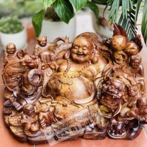 Tượng gỗ Phật Di Lặc Bê Thỏi Vàng Cực Đẹp [15,300,000] (2)