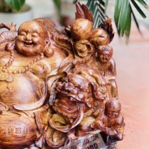 Tượng gỗ Phật Di Lặc Bê Thỏi Vàng Cực Đẹp [15,300,000] (3)