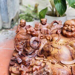 Tượng gỗ Phật Di Lặc Bê Thỏi Vàng Cực Đẹp [15,300,000] (4)