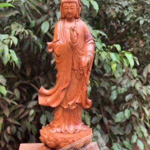 Tượng gỗ Quan Âm Đứng Đài Sen cao 60cm [4,700,000 ₫d_files (2)
