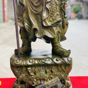Tượng gỗ Quan Công Chống Đao Cao 1M Gỗ Mun [11,600,000] (5)